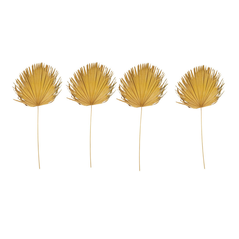 Feuille de palmier séchée Anahaw, Jaune