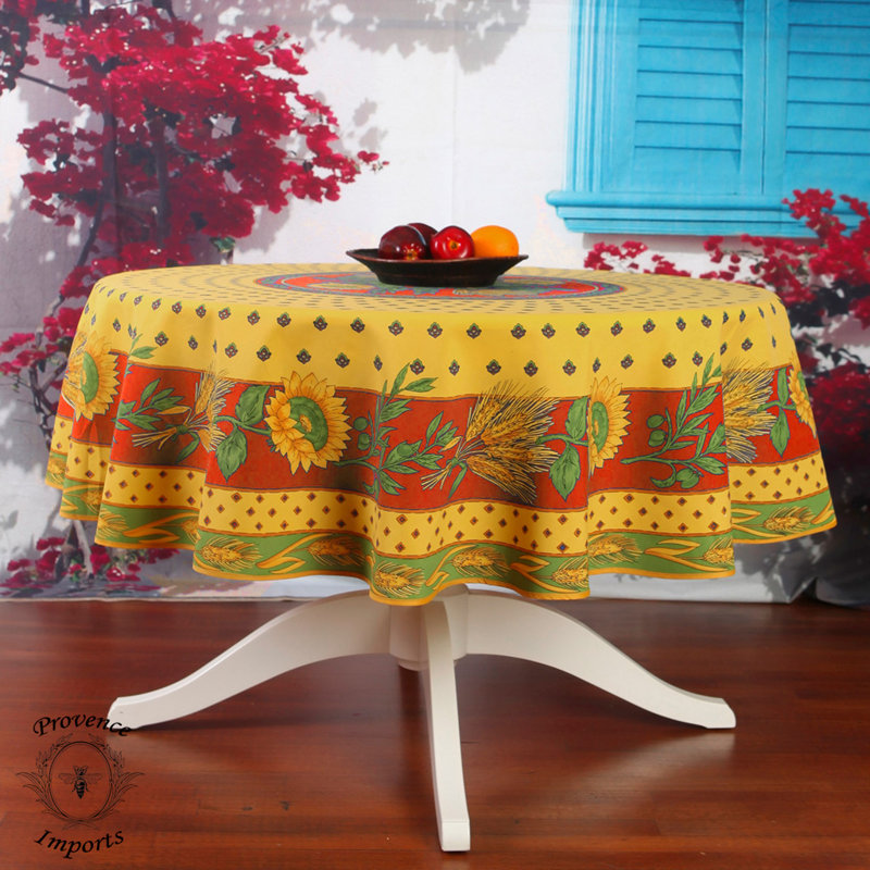 Nappe Ajua Tournesol, Rouge / jaune