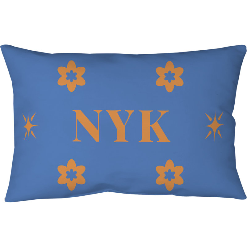 Oreiller de corps en microfibre New York Basketball 20 po x 54 po, Bleu, orange, orange, basketball de New York, coul