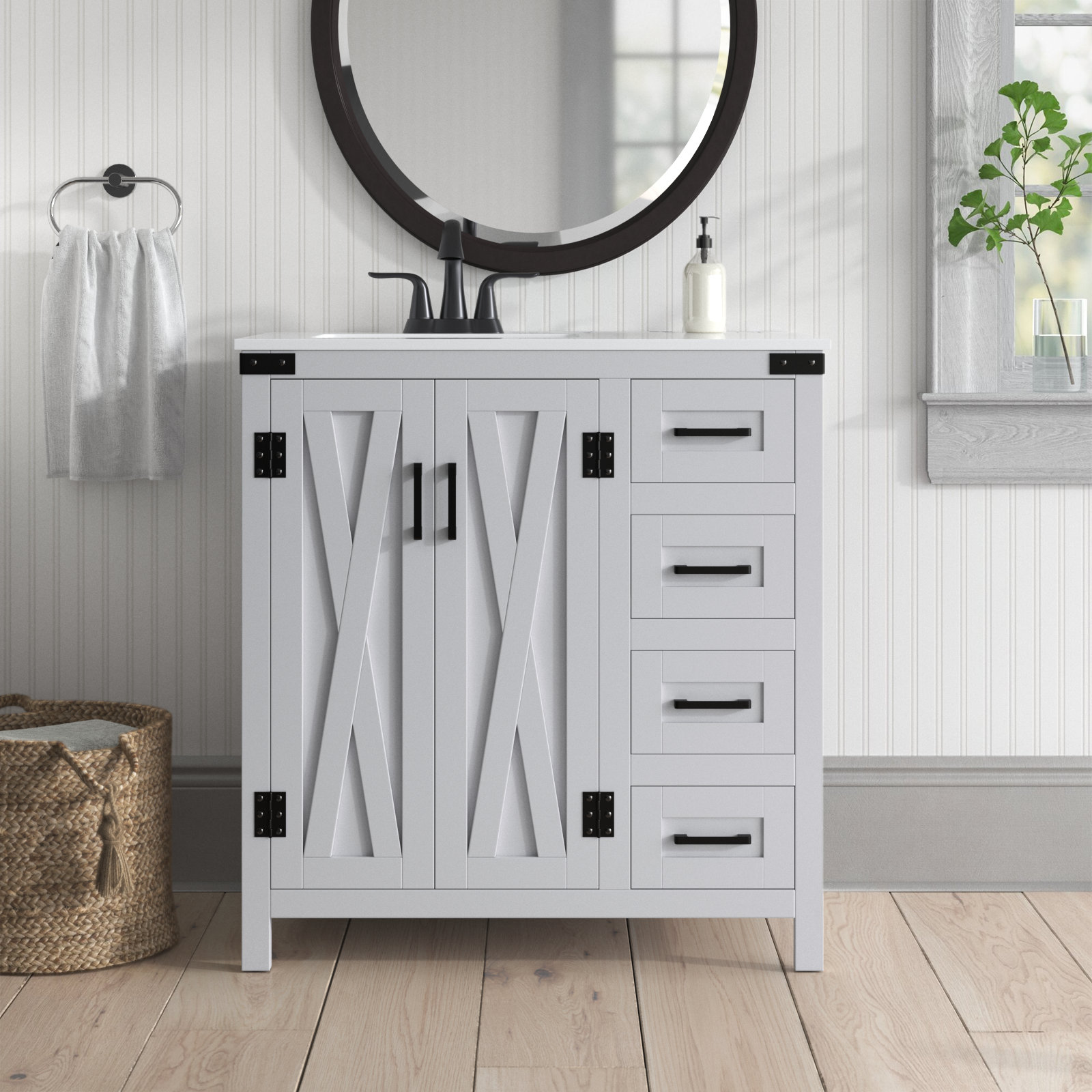 Slayton 32'' Single Bathroom Vanity, Gray