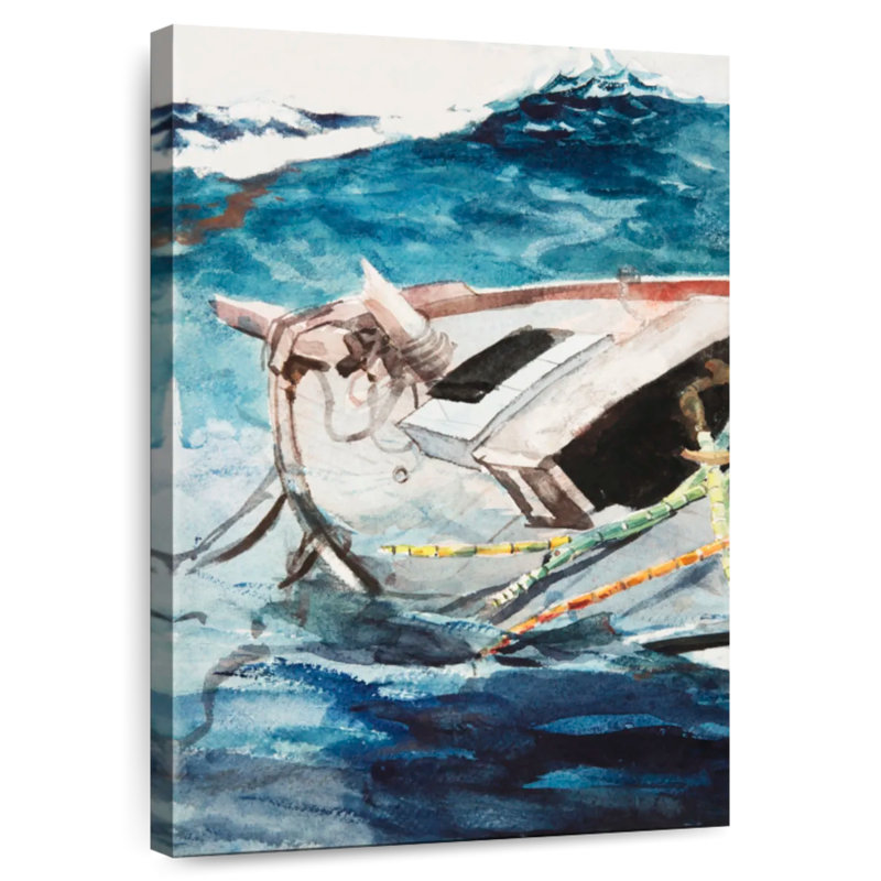 Étude pour le Gulf Stream, H 24 po x l 16 po