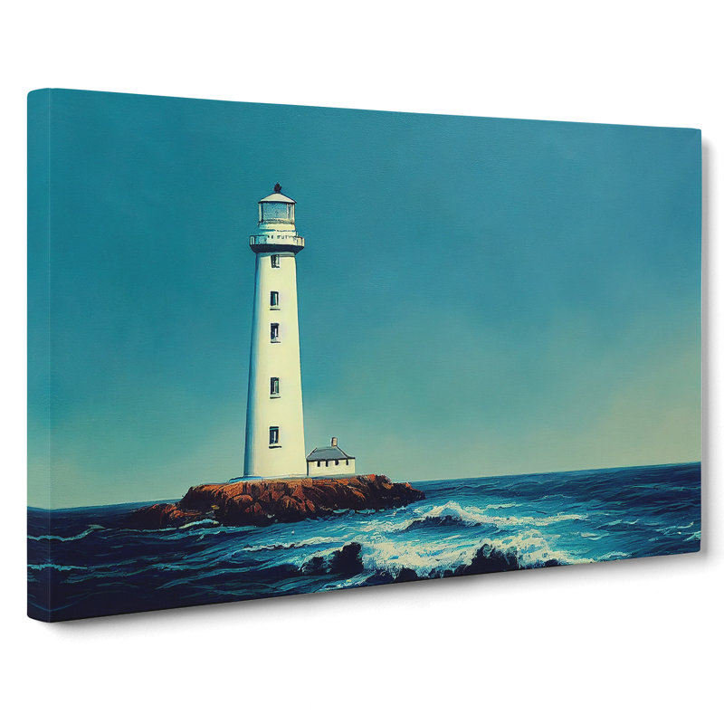 Captivating Lighthouse - Wrapped Canvas, 35cm H x 50cm W x 3cm D