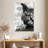 Brampt Cat Face Black And White-108423292