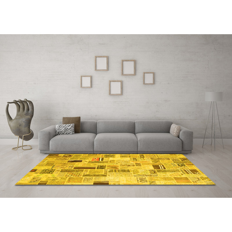 Performance Patchwork Indoor Rug, Square 4'
