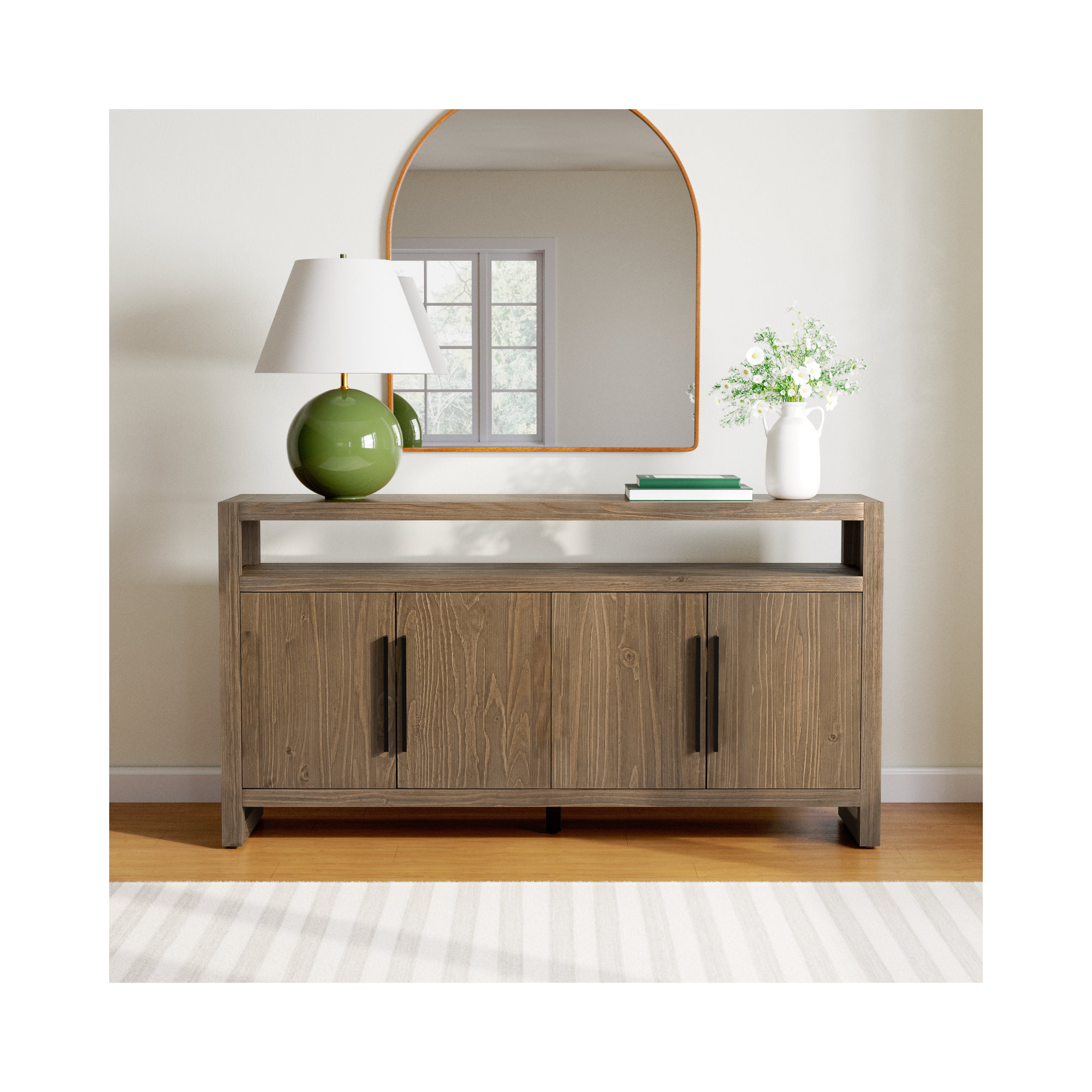 Modica 65'' Sideboard, Honey Brown