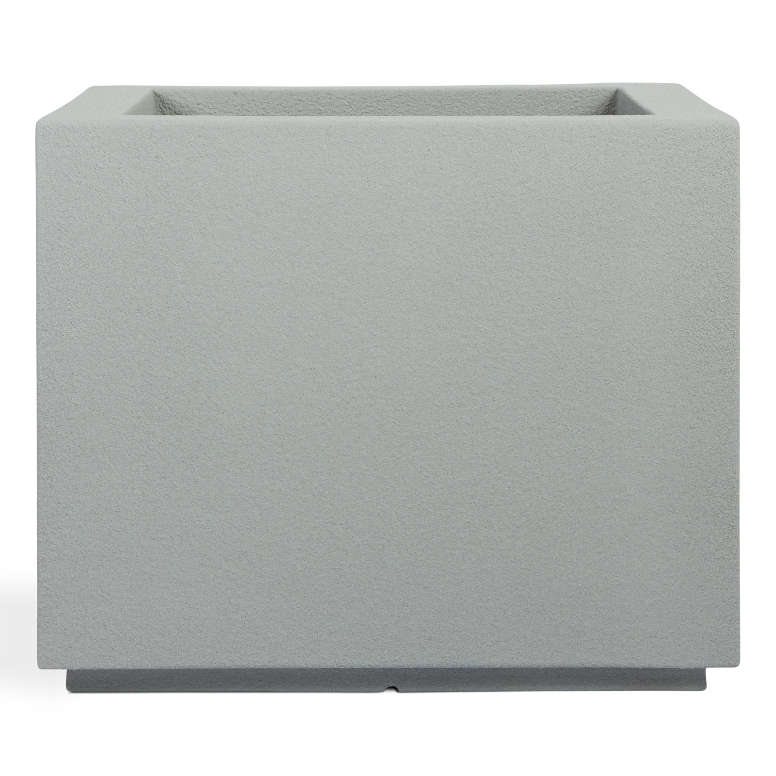 Gita Large Lightweight Outdoor 23" x 23" x 19" Square Planter Box, Concrete Gray