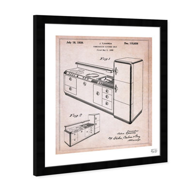 Design for a Combination Kitchen 1939 - Peinture sur toile