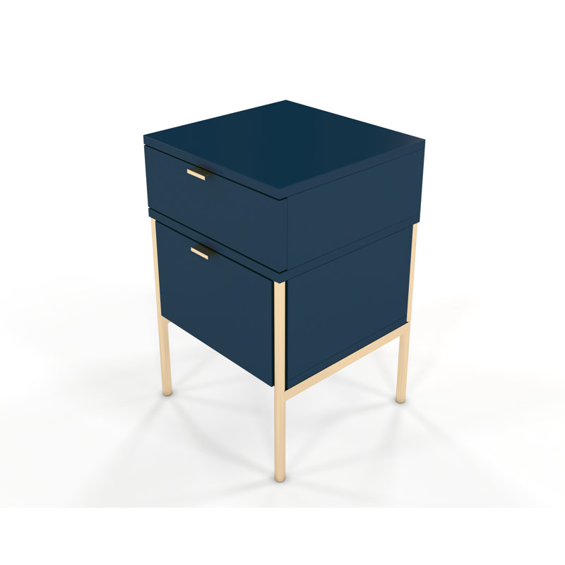 Agosto 38cm W Bedside Table