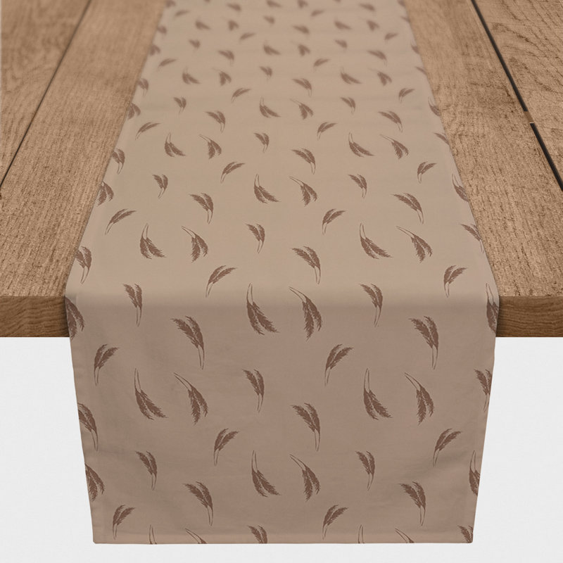Rectangular Table Runner, 72" x 16", Orange/Brown