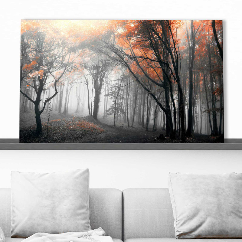 Autumn Woods I par - photographie, Toile tendue, H 36 po x l 60 po x P 1,5 po