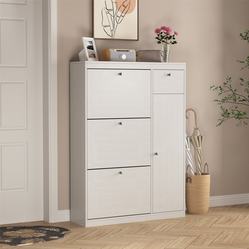 Versatile Freestanding Shoe Cabinet with Multiple Storage Options for Neatness