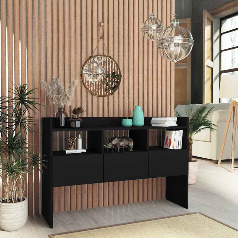 Ayaniah Sideboard 105x30x70 cm Engineered Wood, Black