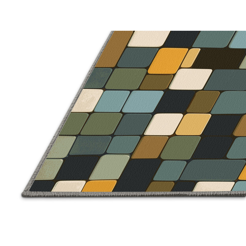 Angular Grids Rug, Rectangle 2' x 3'