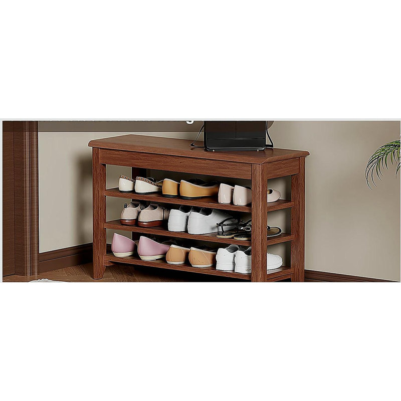 Banc à chaussures en bois massif