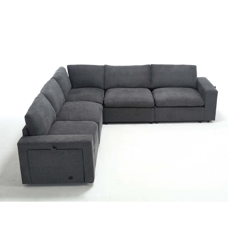Canapés modulaires luxueux et confortables pour des rassemblements relaxants, parfaits pour toute ambiance intérieure, Gris