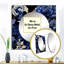 Motif victorien bleu cobalt Renaissance-100992081