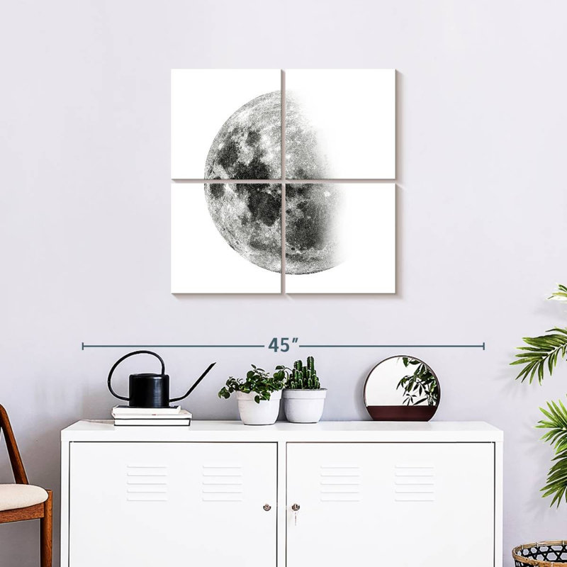 Lune d'Oberle décroissante I, H 26 po x l 26 po