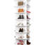 Range-chaussures rotatif 7 360 blanc