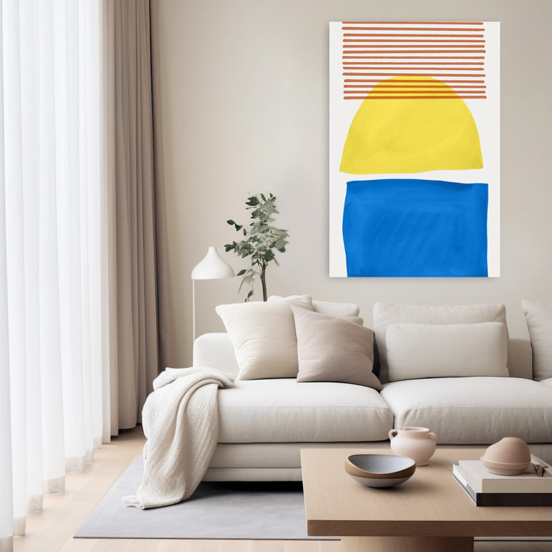 Mullholland Drive II, art géométrique abstrait et audacieux, H 60 po x l 40 po