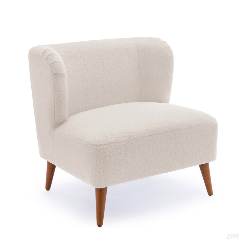 Fauteuil d'appoint Veda Boucle - blanc laiteux (fauteuil d'appoint)