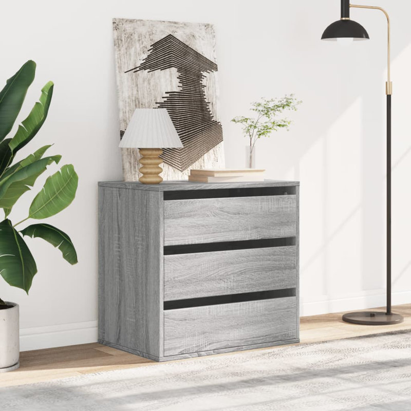 Asmarina Rectangle Accent Chest, 58cm H x 60cm W x 41cm D, Grey Sonoma