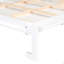 Grand lit escamotable mural et USB, blanc