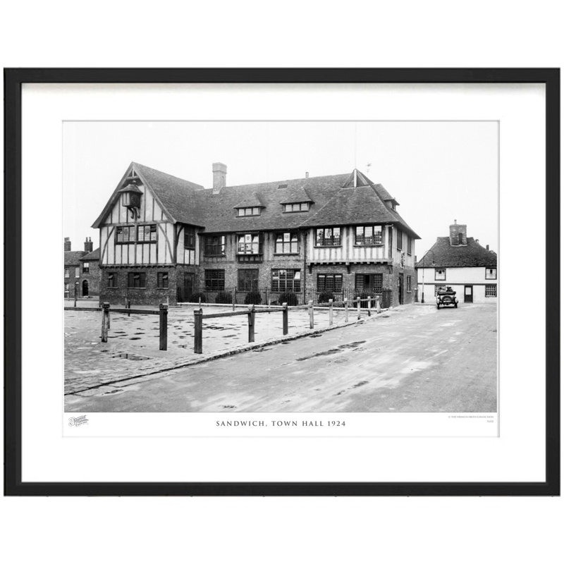 Sandwich, Town Hall 1924 by Francis Frith - Single Picture Frame Print, 40cm H x 50cm W x 2.3cm D