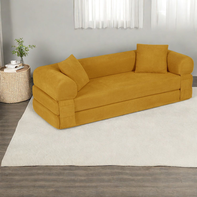 Compression Convertible Sofas, 80 Inch Corduroy Modern Home Sleeper