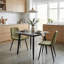 Fabric Upholstered Metal Side Chair-1950769003-1950769001