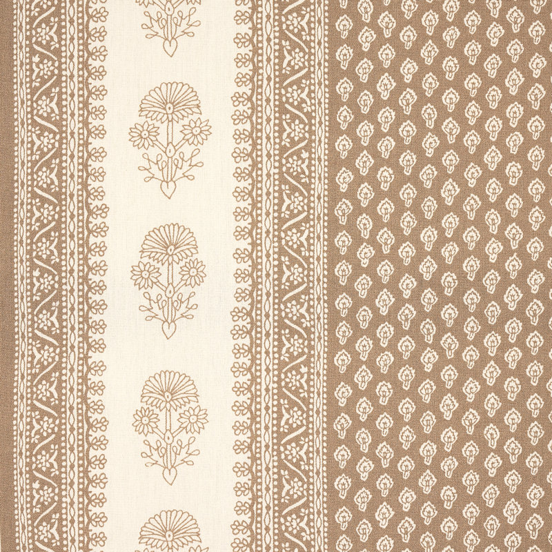 Schumacher x Mark D. Sikes Hyacinth Indoor/Outdoor Fabric, Neutral