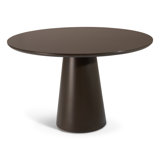 Modern Brazilian Mona Glass Top Round Dining Table