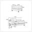 Ensemble de canapé modulaire 3 pièces réversible en similicuir respirant gris ardoise et 2 coussins de canapé capitonnés et 1 repose-pieds