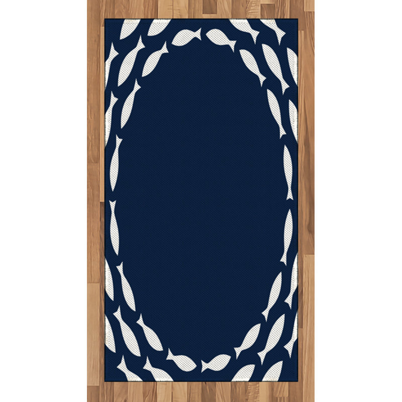 Sealife High Density Long Fiber Poly Threads Decorative Area Rug Carpet, Rectangle 2'7" x 5'