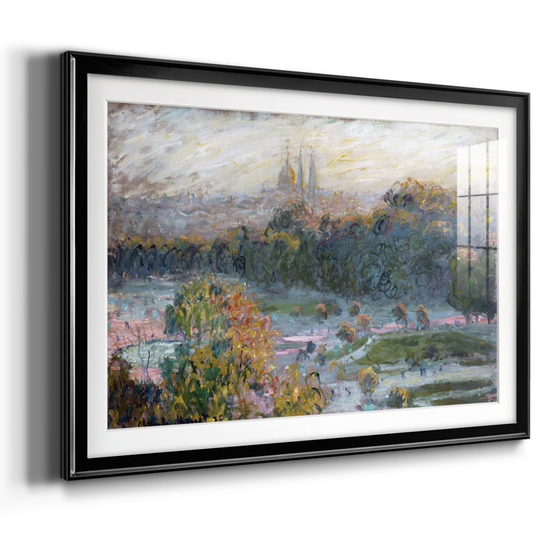 Les Tuileries (Étude), 1876, Noir, H 15 po x l 21 po x P 1,5 po