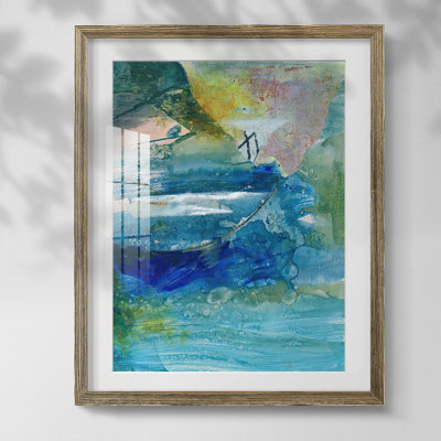 Toile tendue avec châssis de qualité supérieure Spring Winds VII - prête à être accrochée