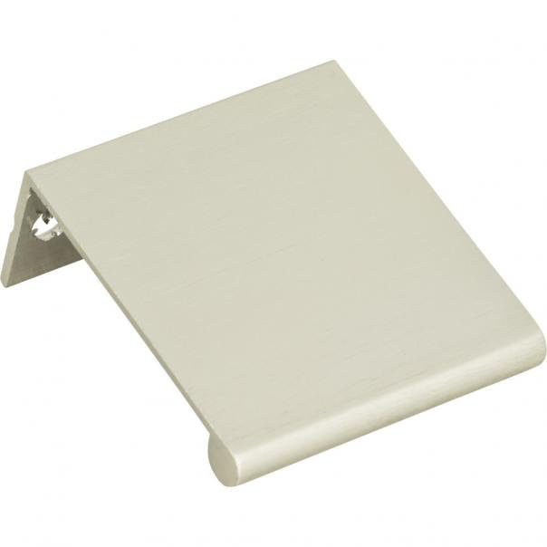 Brushed Nickel Modern Finger Pull Bar with Mounting Hardware