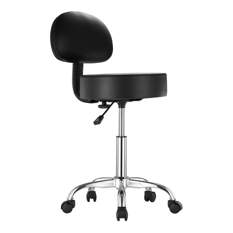 Backed Adjustable Height Active Stool