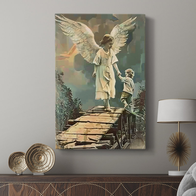 Série Religious CDXLV - Toile tendue avec châssis de qualité supérieure - Prêt à être accroché, H 60 po x l 40 po
