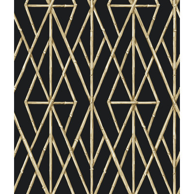 Laredo, Riviera Bamboo Trellis, 33' L X 20.5" W Wallpaper Roll
