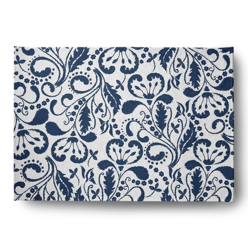 Chenille Floral Indoor Rug, Rectangle 5' x 7'