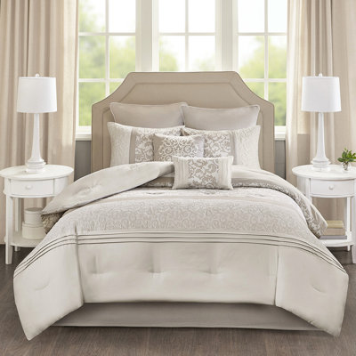 8 Piece Queen - Elegant , Soft Material, Filling, Machine Washable
