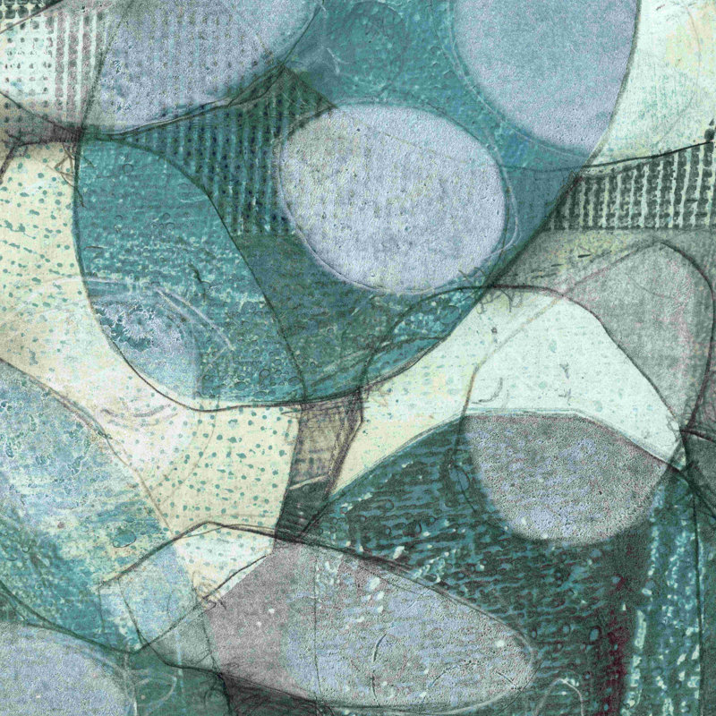 "Intersection II" par Jennifer Goldberger - reproduction sur toile tendue, H 12 po x l 12 po