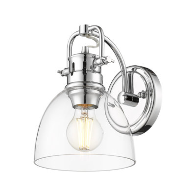 Meuble-lavabo 1 lumière avec verre transparent Iftimie