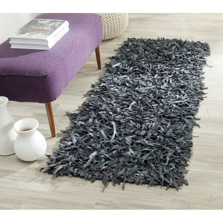 Bridget Leather Hand Woven Area Rug