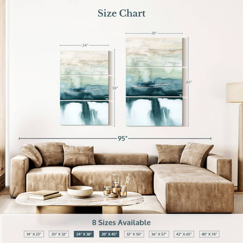 Avery Organic Cascade II, 38" H x 24" W