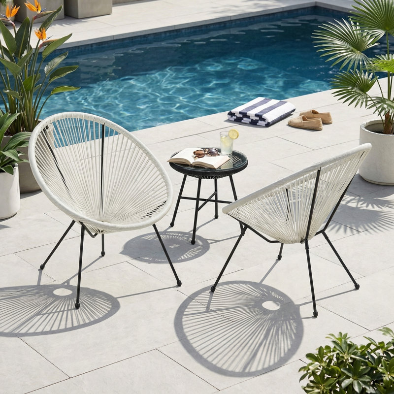 Chaise Anson (ensemble de 2), Blanc