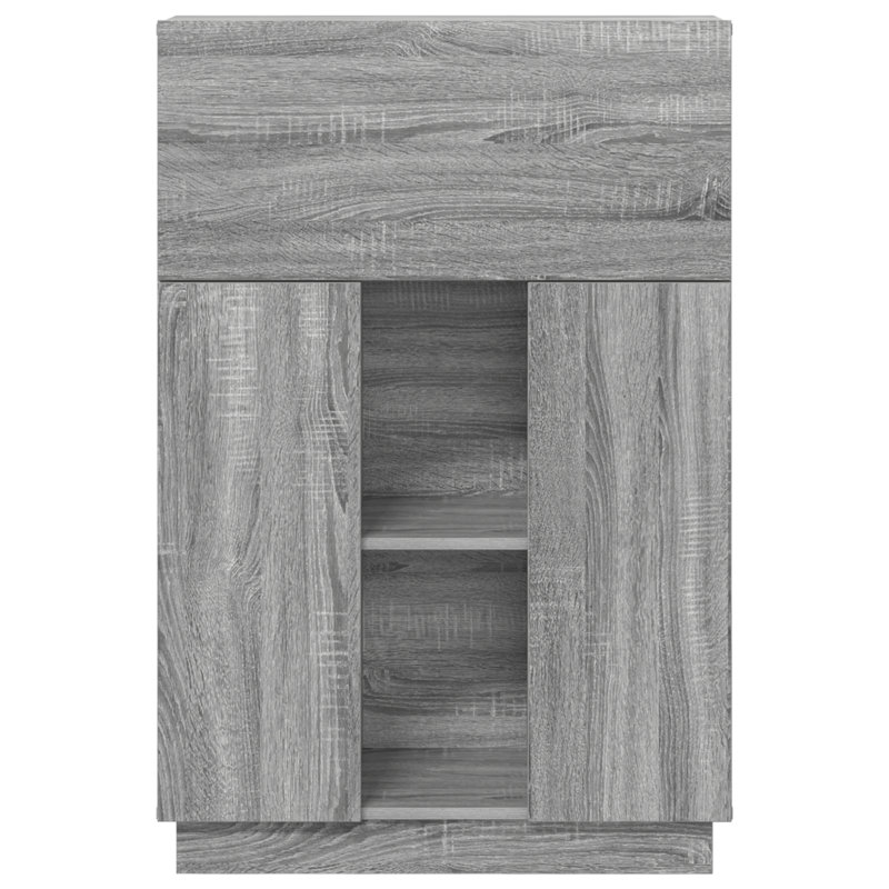 Writing Desk Engineered Wood Large, Grey Sonoma