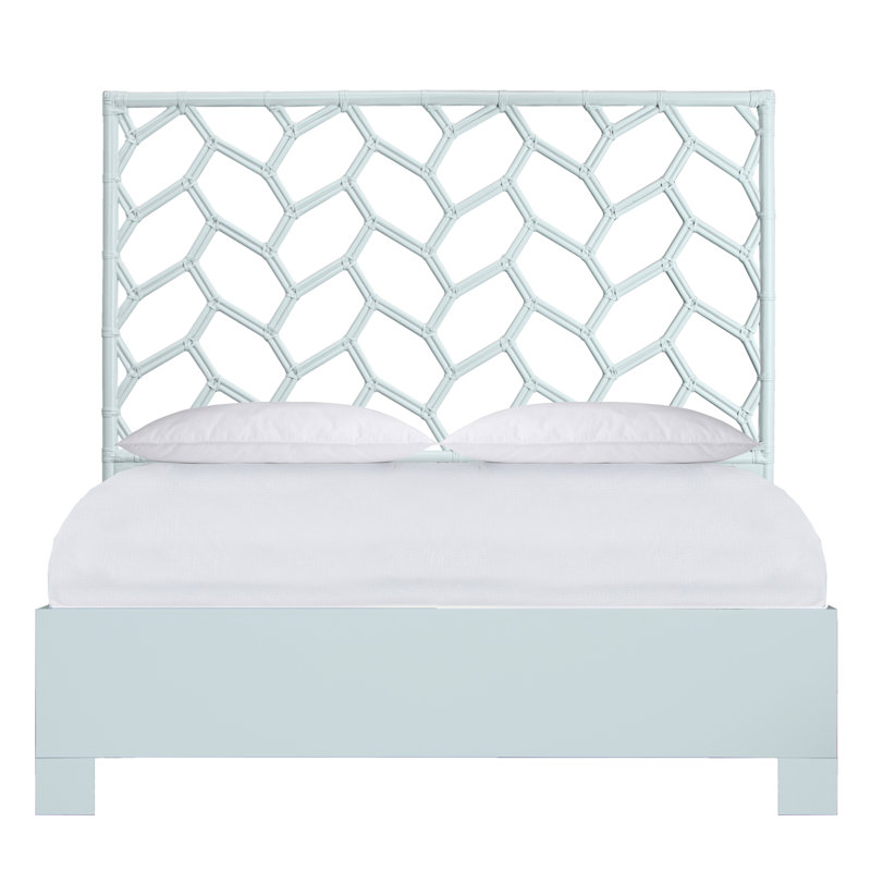 Silas King Platform Bed, Light Blue, Queen, Light Blue
