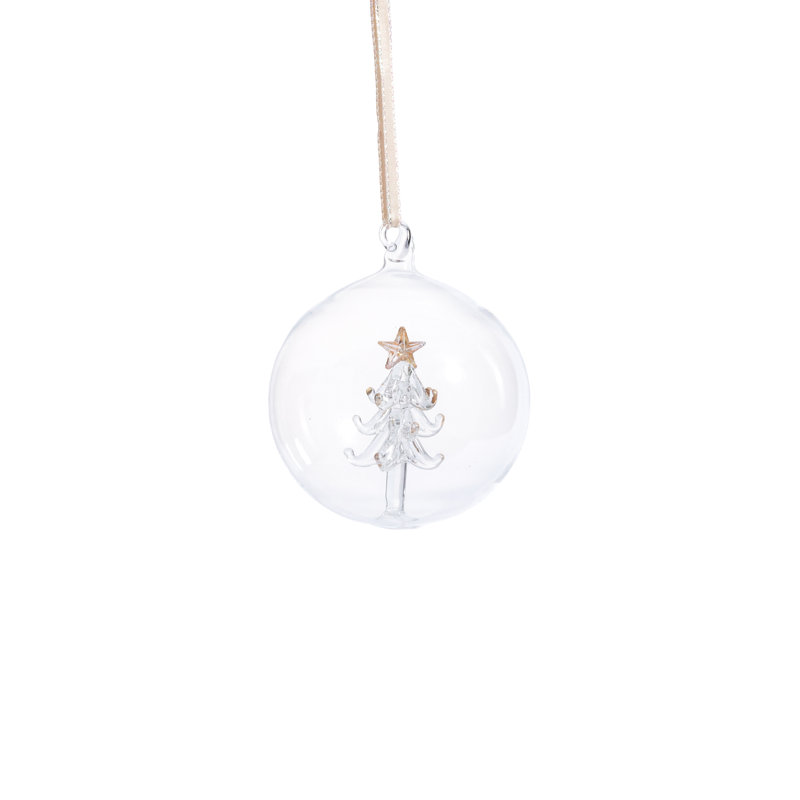 Boule en verre, H 3,25 po x l 3,25 po x P 3,25 po, Ensemble de 6