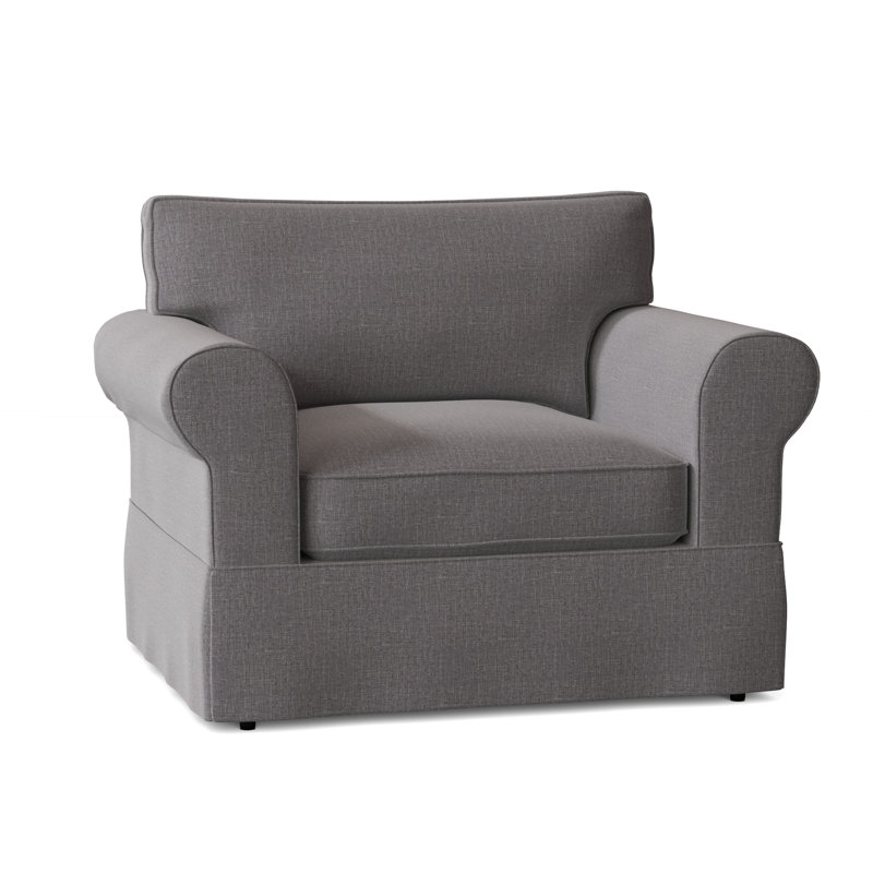 Fauteuil à housse large Kingsbridge, Ardoise Macarena